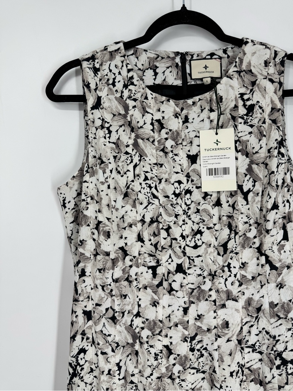 NWT Tuckernuck Gray Gardens Andi Dress Floral Pleated Skirt Sleeveless Midi Sz 4 - Picture 4 of 13